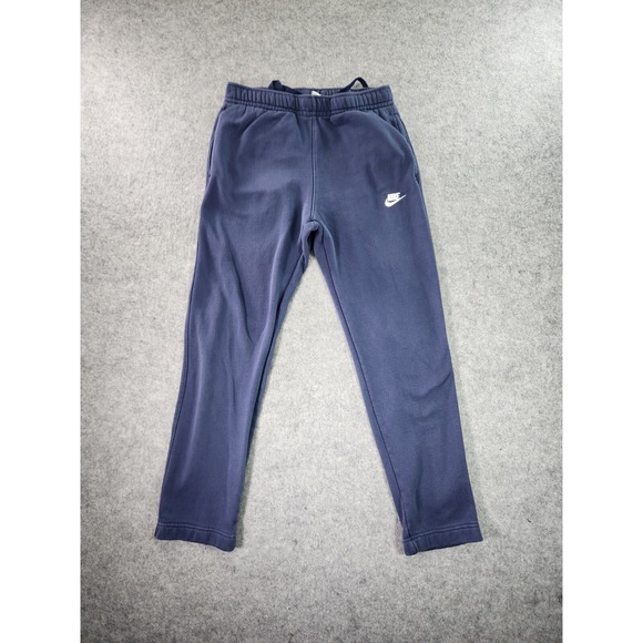 Nike Sportswear Club Fleece‎ Sweatpants Mens Medium Navy Blue Pants BV2707-410 - Picture 1 of 14